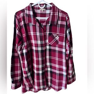 Ugg Red and White and Black Plaid Flannel for Winter Ug Apparel